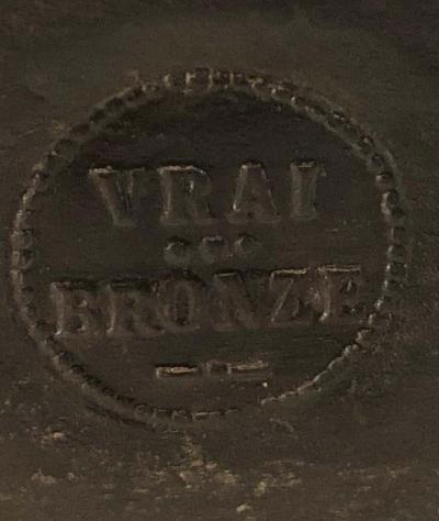 Emile Picault La Pensee by Emile Louis Picault Bears Foundry Mark 19th Century Bronze Statue