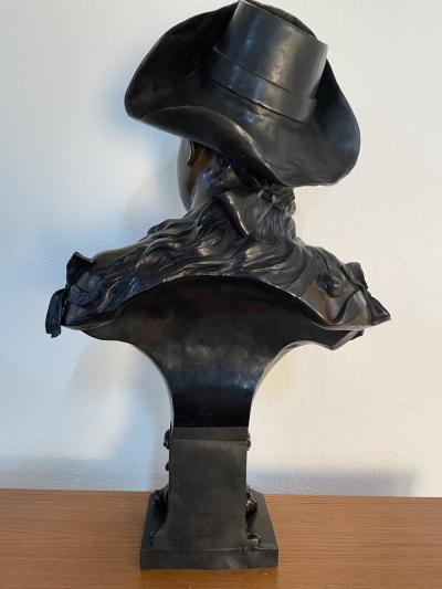 Emile Pinedo Emile Pinedo Bronze Bust Sculpture of a Woman