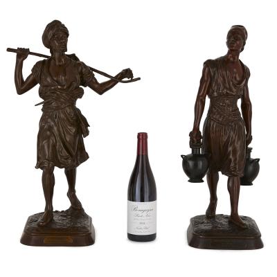 Emile Pinedo Two Orientalist patinated bronze sculptures by Debut and Pinedo