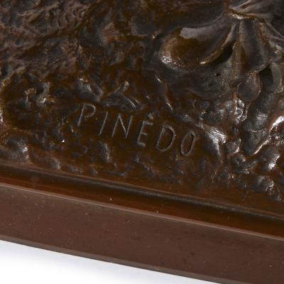 Emile Pinedo Two Orientalist patinated bronze sculptures by Debut and Pinedo