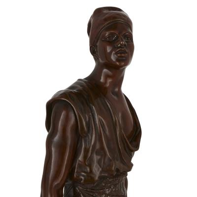 Emile Pinedo Two Orientalist patinated bronze sculptures by Debut and Pinedo