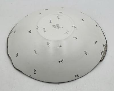 Emilia Castillo Emilia Castillo Large Porcelain Pure Silver Bowl with Lizards and Dragonflies