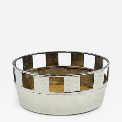 Emilia Castillo Emilia Castillo Mexican Silver Plate Bottle Coaster with Cork Insert
