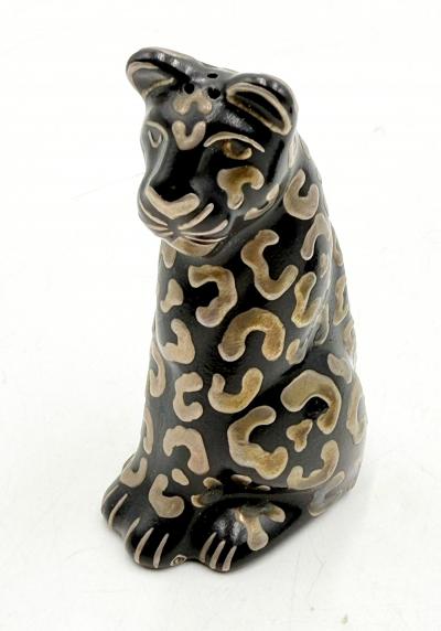 Emilia Castillo Emilia Castillo Porcelain Pure Silver Table Sculptures Salt Pepper Shakers