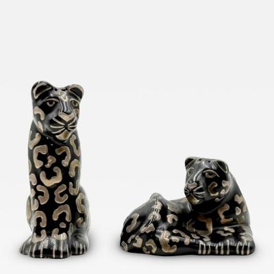 Emilia Castillo Emilia Castillo Porcelain Pure Silver Table Sculptures Salt Pepper Shakers