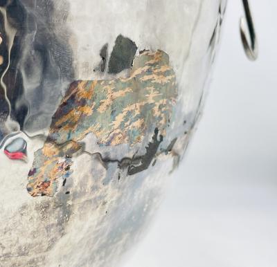 Emilia Castillo Emilia Castillo Silver Plated Monkey Punch Bowl Mexican Modernism