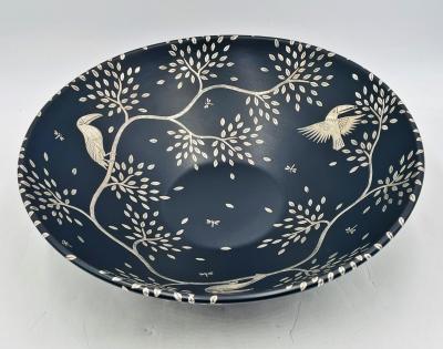 Emilia Castillo Emilia Castillo Silver Toucan Tree of Life Bowl Taxco Mexico 1980s