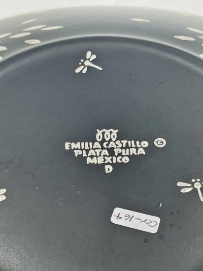 Emilia Castillo Emilia Castillo Silver Toucan Tree of Life Bowl Taxco Mexico 1980s