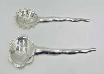 Emilia Castillo Emilia Castillo Sun Cloud Serving Utensils Hand Signed Mexican Modern Design