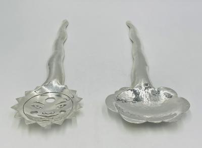 Emilia Castillo Emilia Castillo Sun Cloud Serving Utensils Hand Signed Mexican Modern Design