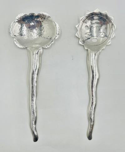 Emilia Castillo Emilia Castillo Sun Cloud Serving Utensils Hand Signed Mexican Modern Design