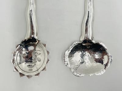 Emilia Castillo Emilia Castillo Sun Cloud Serving Utensils Hand Signed Mexican Modern Design