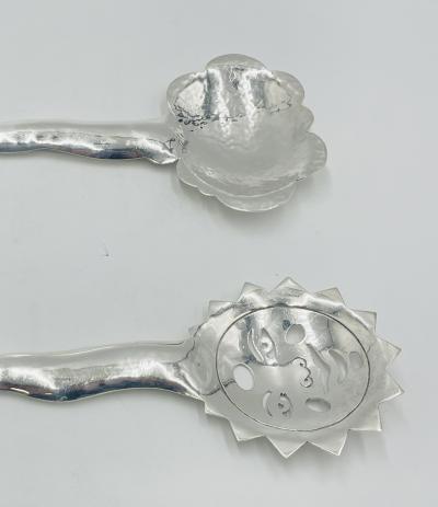 Emilia Castillo Emilia Castillo Sun Cloud Serving Utensils Hand Signed Mexican Modern Design
