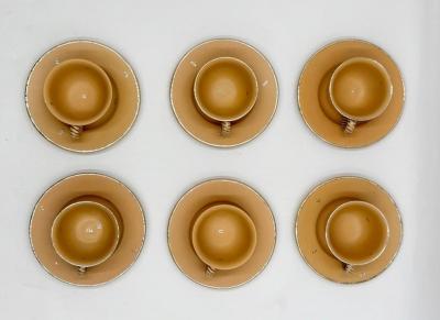 Emilia Castillo Emilia Castillo Taxco Plata Mexico Butterfly Cup and Saucer Set of 6