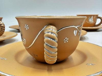 Emilia Castillo Emilia Castillo Taxco Plata Mexico Butterfly Cup and Saucer Set of 6