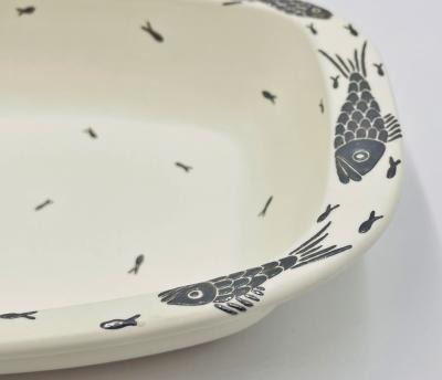 Emilia Castillo Emilia Castillo Vintage Porcelain Pure Silver Serving Bowl Mexican Modern