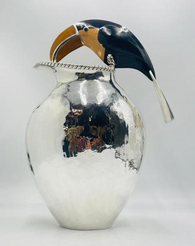 Emilia Castillo Gargantuan Toucan Water Pitcher by Emilia Castillo Signed Mexican Design