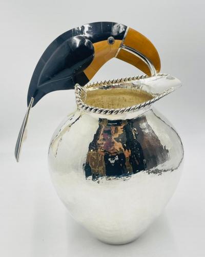 Emilia Castillo Gargantuan Toucan Water Pitcher by Emilia Castillo Signed Mexican Design