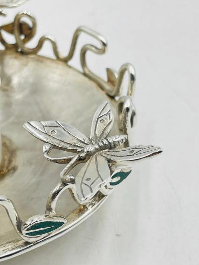 Emilia Castillo Pair of Silver Plated Candle Holders by Emilia Castillo Mexican Modernism