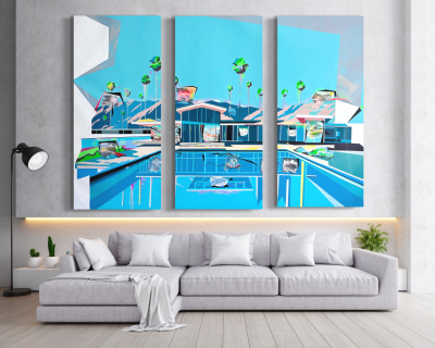 Emilie Duval Extraction triptych 2024