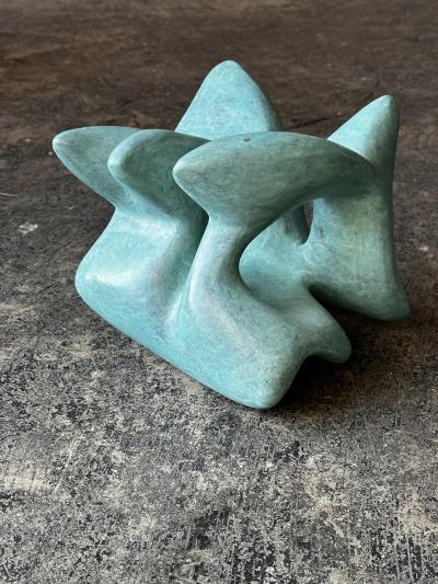 Emilio Flores T NEL DE TECHO ABIERTO bronze sculpture