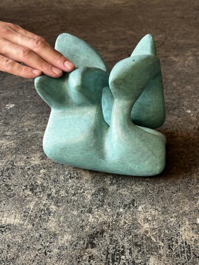 Emilio Flores T NEL DE TECHO ABIERTO bronze sculpture