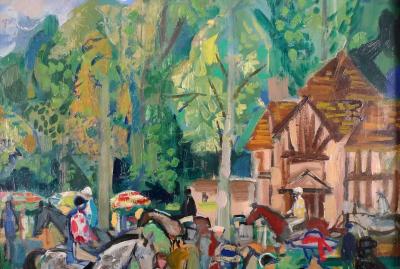 Emilio Grau Sala Paddock at Deauville