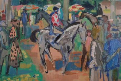 Emilio Grau Sala Paddock at Deauville