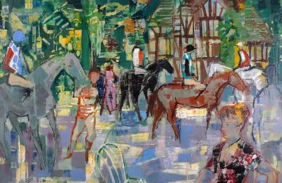 Emilio Grau Sala Padock en Normandie 1962