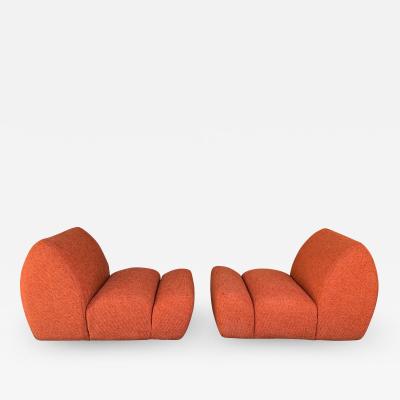 Emilio Guarnacci Pair of Paloa Chairs by Emilio Guarnacci for 1P Italy 1970s