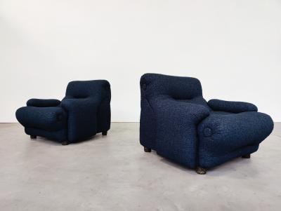 Emilio Guarnacci Pair of Rezia Lounge Chairs by Emilio Guarnacci Felix Padovano for 1P