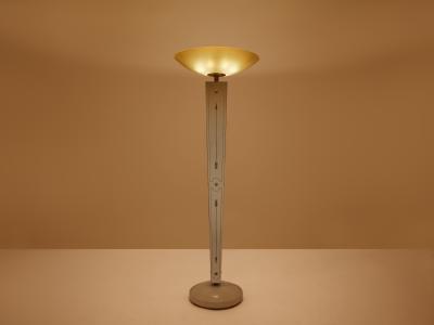 Emilio Lancia Emilio Lancia mirrored painted wood brass floor lamp 1940