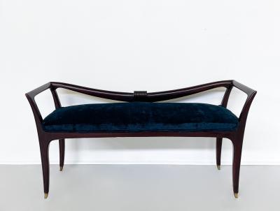 Emilio Lancia Mid Century Modern Italian Bench by Emilio Lancia