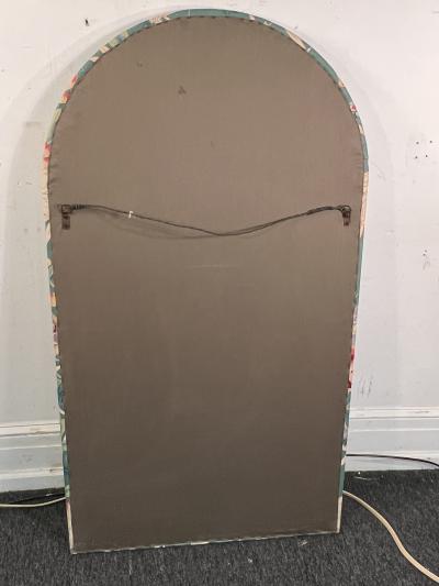 Emilio Pucci FLORAL FABRIC ARCHED MIRROR IN THE STYLE OF EMILIO PUCCI