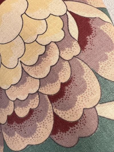 Emilio Pucci FLORAL FABRIC ARCHED MIRROR IN THE STYLE OF EMILIO PUCCI