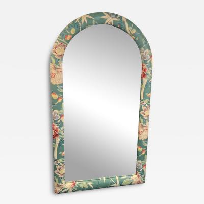 Emilio Pucci FLORAL FABRIC ARCHED MIRROR IN THE STYLE OF EMILIO PUCCI