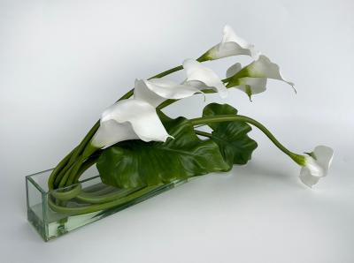 Emilio Robbia Cala Lily Sculptural Floral Arrangement Centerpiece