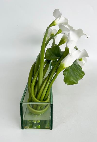 Emilio Robbia Cala Lily Sculptural Floral Arrangement Centerpiece