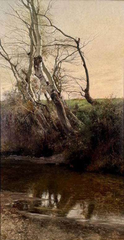 Emilio Sanchez Perrier lamos en la orilla del Guadalquivir