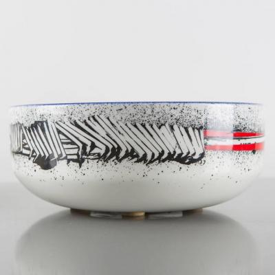 Emilio Scanavino Pair of Ceramic Centerpieces by Emilio Scanavino for Cedit