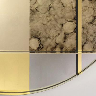 Emma Peascod XL Orbit Braque Wall Mirror by Emma Peascod