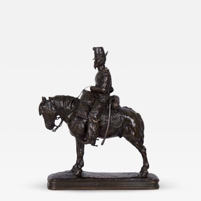 Emmanuel Fremiet Soldier on Horseback bronze sculpture Emmanuel Fremiet French 1824 1910 