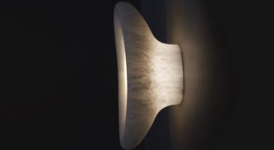 Emmanuel Levet Stenne Alabaster and onyx wall light by Emmanuel Levet Stenne 2018