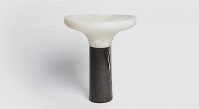 Emmanuel Levet Stenne Night Cup Table Lamp marble and alabaster by Emmanuel Levet Stenne 2018