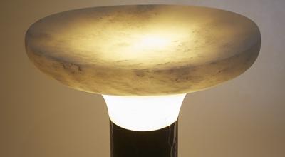 Emmanuel Levet Stenne Night Cup Table Lamp marble and alabaster by Emmanuel Levet Stenne 2018