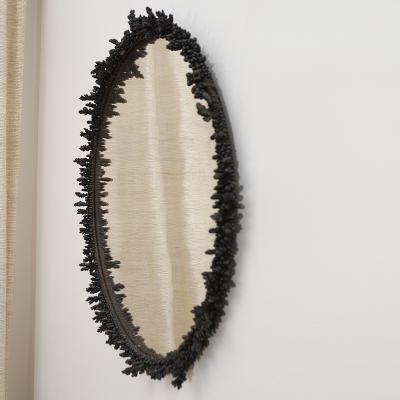 Emmanuel PAGART CORAL One of a kind brown bronze round mirror 60