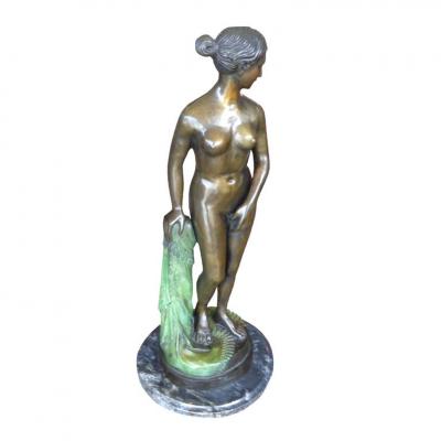 Emmanuel Villanis Bronze Sculpture by Emmanuel Villanis