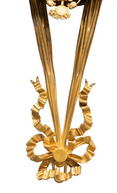 Empire Bronze and Ormolu Cartel Clock by Bailly Paris