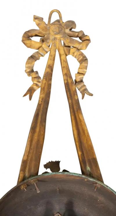 Empire Bronze and Ormolu Cartel Clock by Bailly Paris