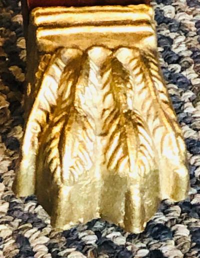 Empire Cheval Floor Full Length Mirror with Bronze Mounts 19th 20th Century